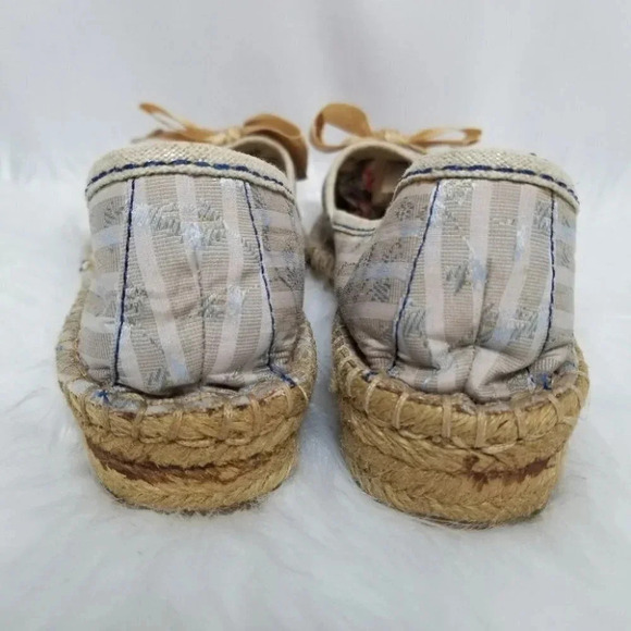 Kenzie Striped Espadrilles Bow 7.5 - Picture 4 of 16